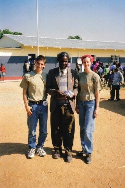 Chris and Rebecca on the mission field in Africa, about 20 years ago